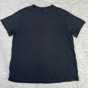 Lululemon Shirt Womens 6 Black All Yours Pima Cotton Jersey T-Shirt Lightweight